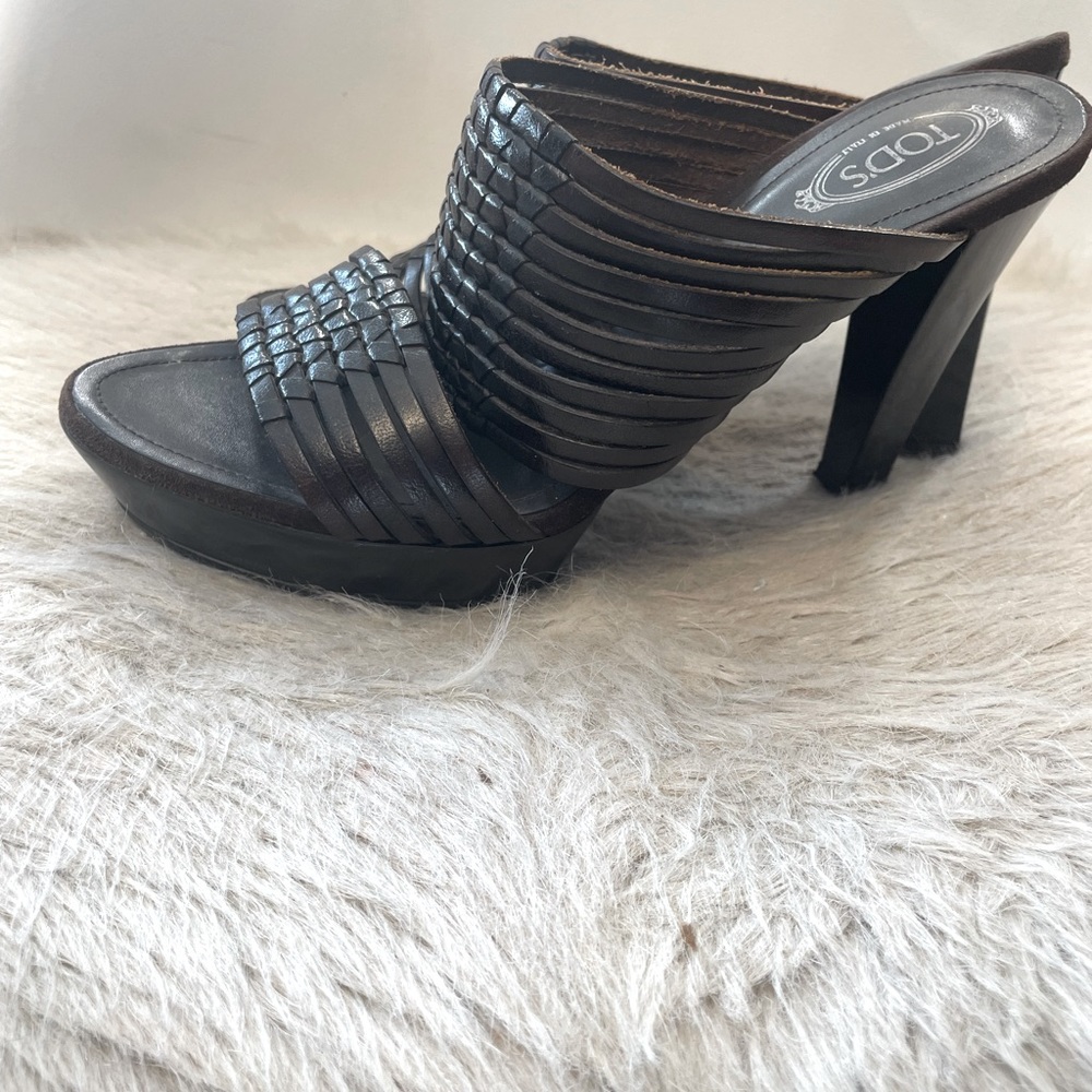 Tods leather mules